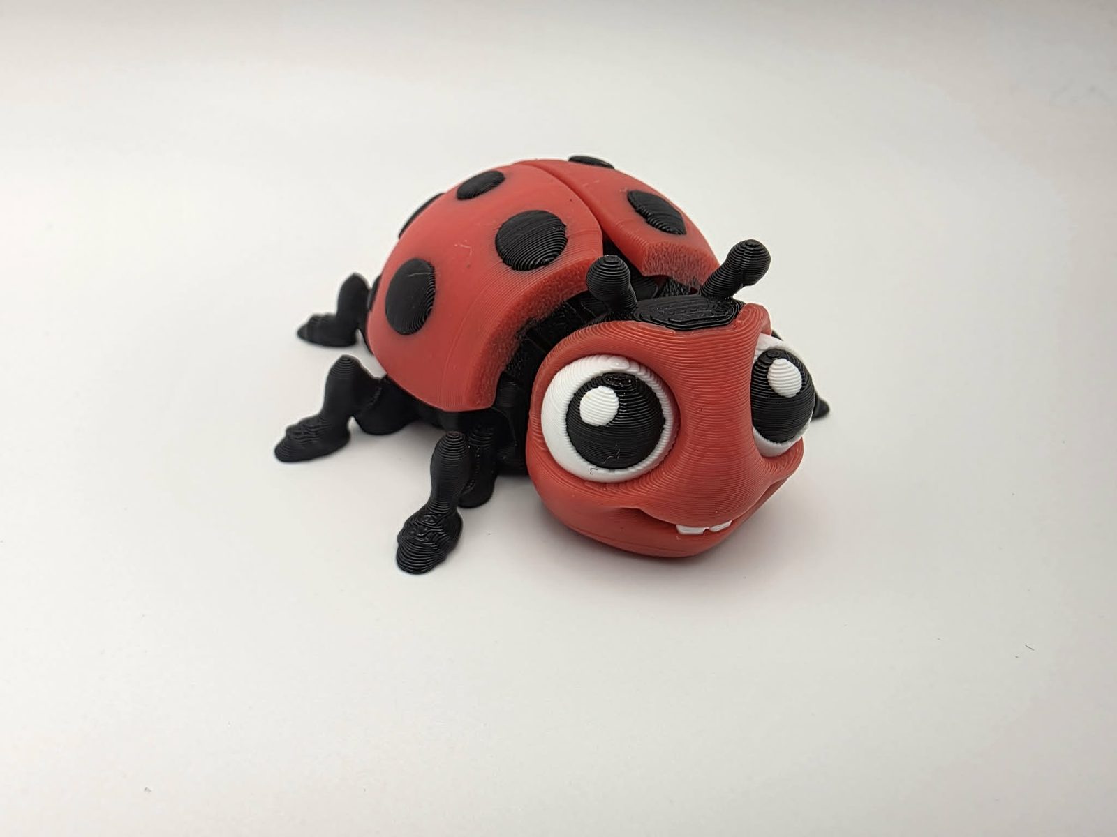 Ladybug - Classic Ladybug - 2.5" Long x 2.75" Wide x 1.5" Tall - Black, Cherry Red, White 3D printed item image