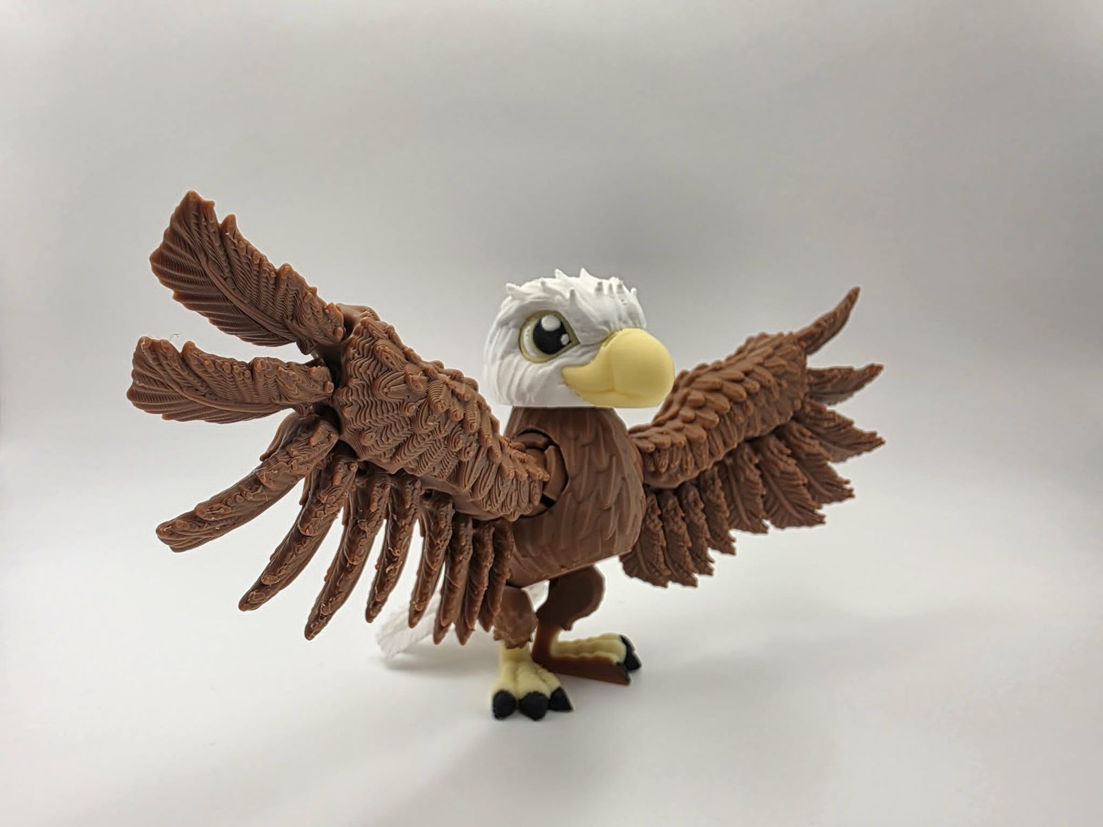 Eagle - Standard - 3.25" Tall x 2.5" Chest to Tail x 7" Wing Spread 3D print product image