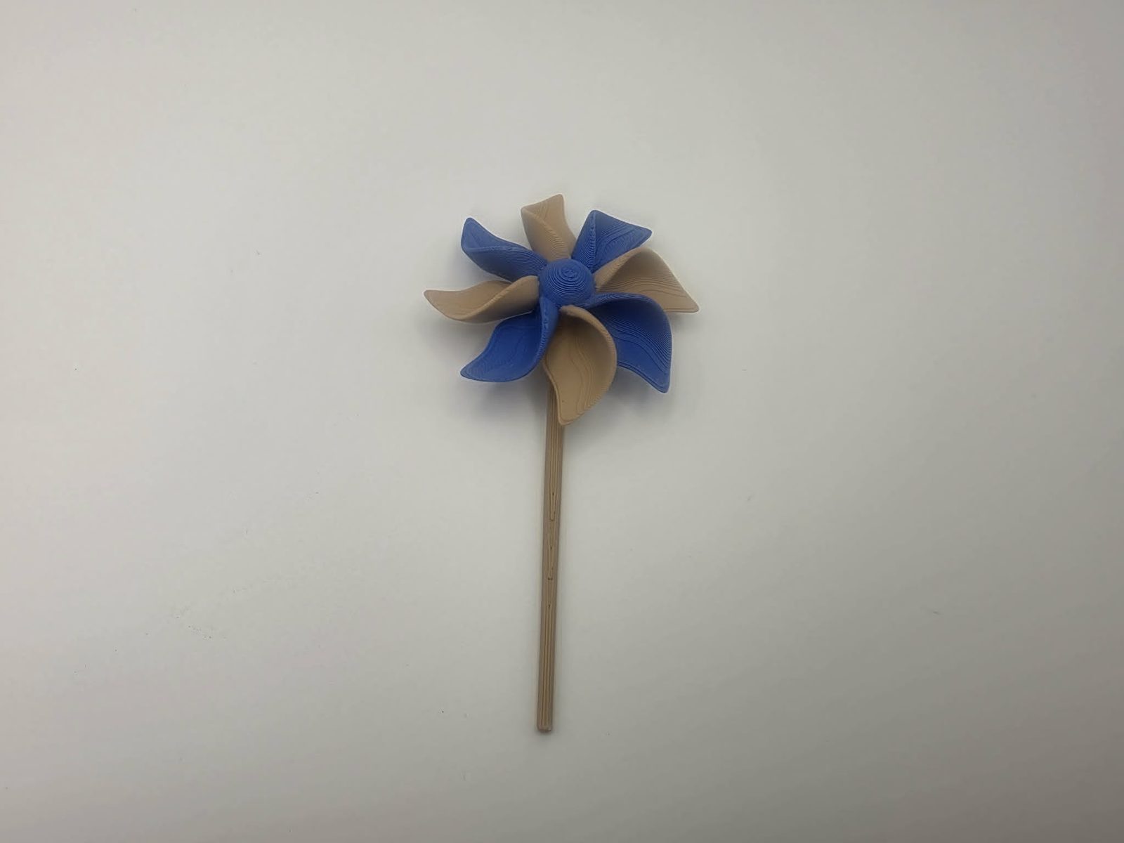 Teddy Bear - Standard - 4" From bottom handle to top of pinwheel x 2" Pinwheel diameter 3D print product image