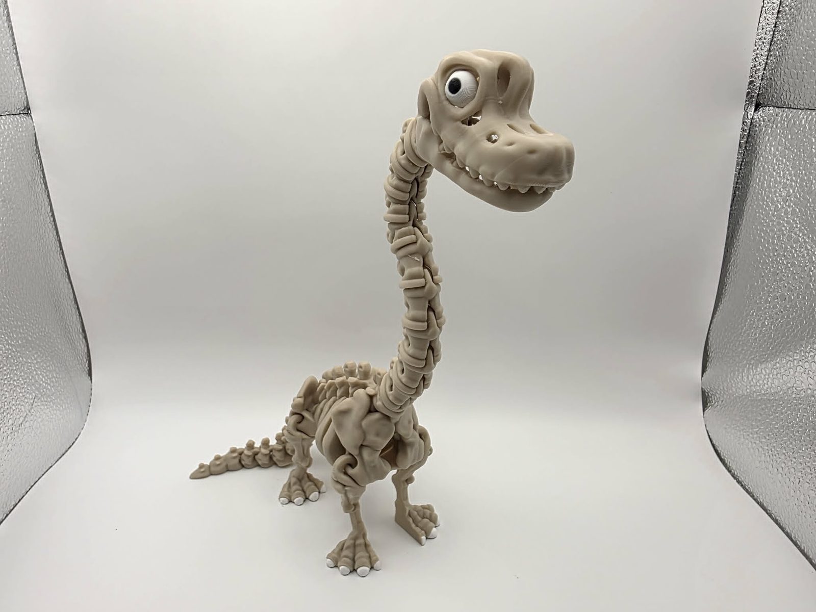 Skeleton Brachiosaurus - Standard - 9.5" Long x 2.25" Wide x 9" Tall 3D print product image